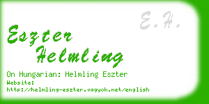 eszter helmling business card